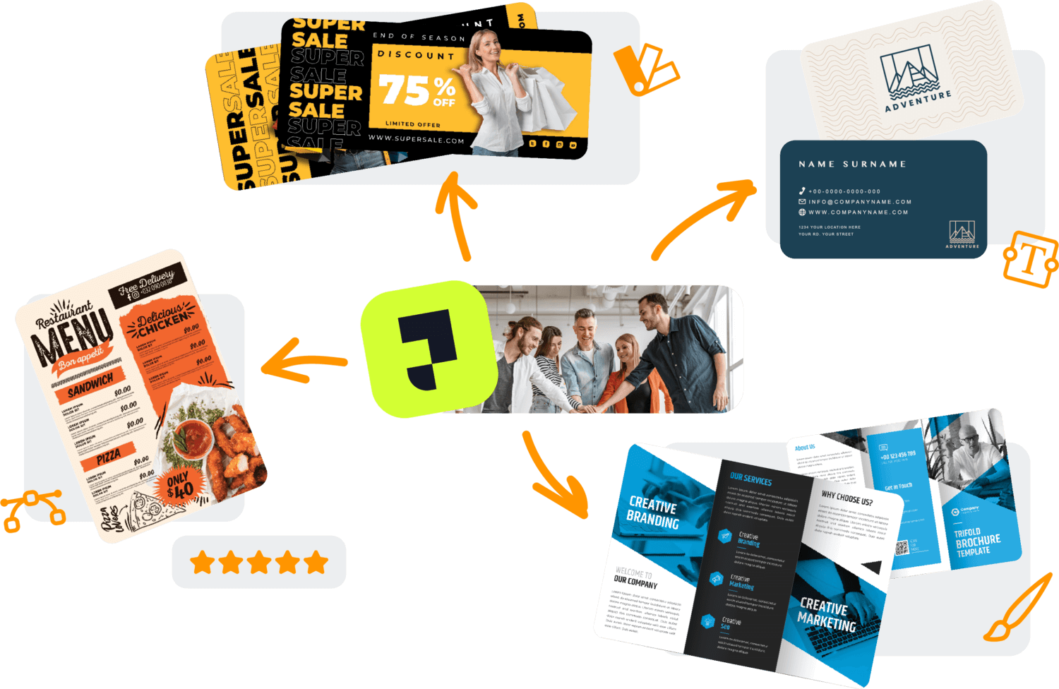 Arculattervezés részegységei